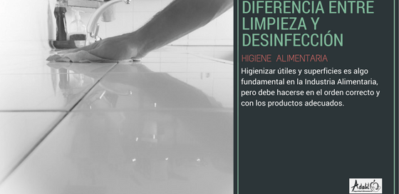 DIFERENCIA ENTRE LIMPIEZA Y DESINFECCIÓN
