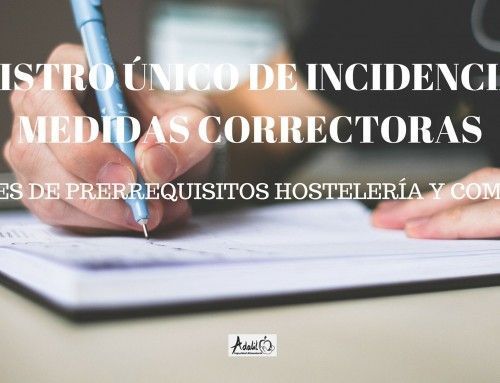 Registro único de incidencias y medidas correctoras ¡Gratis!